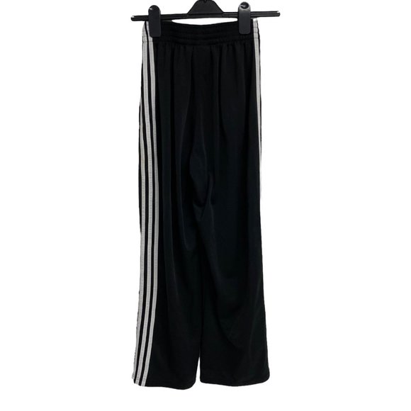 Adidas Men's Black Elastic Waist 3 Striped Straight Leg Sweatpants Size S - Picture 1 of 7